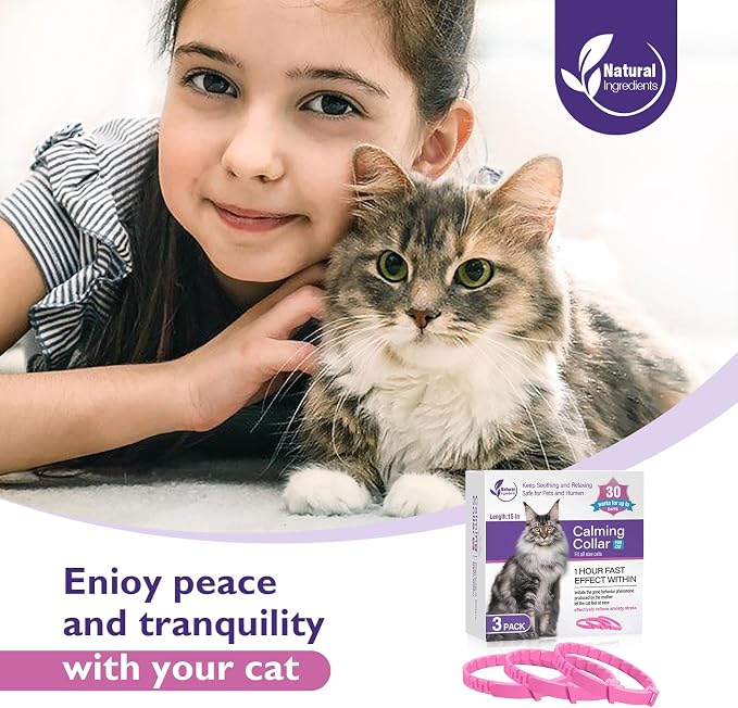 3 Pack Calming Collar for Cats and Kittens Pheromone Collar Efficient Relieve - Image 7