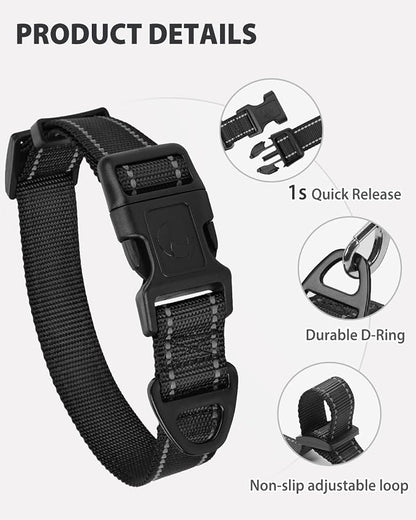 Joytale Reflective Dog Collar, Adjustable Nylon Pet Collar - Image 4