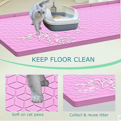 Cat Litter Mat, Silicone Large Cat Mat - Image 2