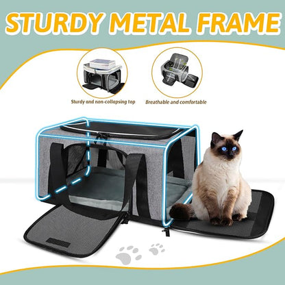 Petskd Pet Carrier 17x12x8.5 JetBlue Allegiant Airline Approved, Pet Travel - Image 6