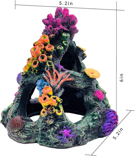GSD Aquarium Colorful Coral Reef Set Fish Tank Decoration Mountain Ornament - Image 2
