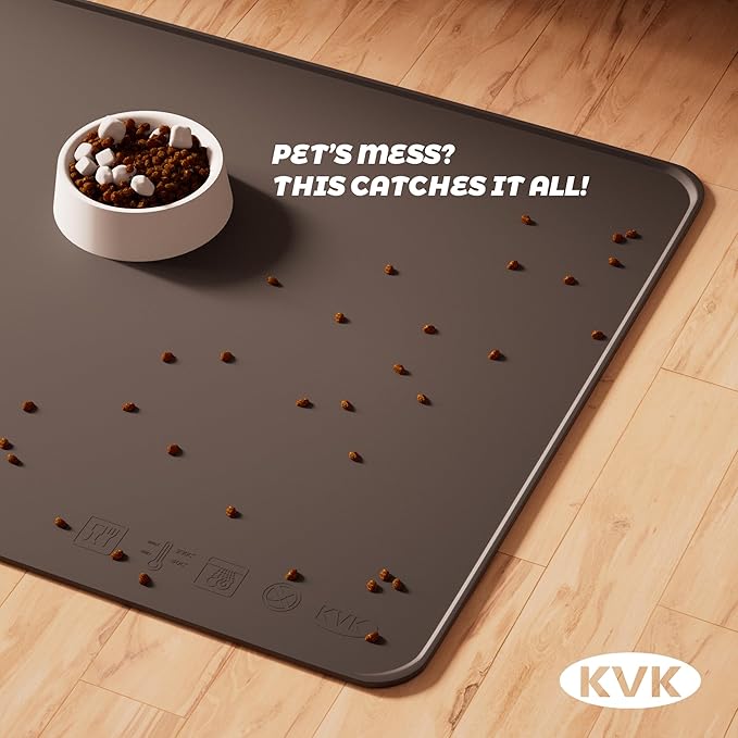 Extra Extra Large Silicone Dog Food Mat 39.4×43.3in and 128oz Silicone Bag Set - Image 5