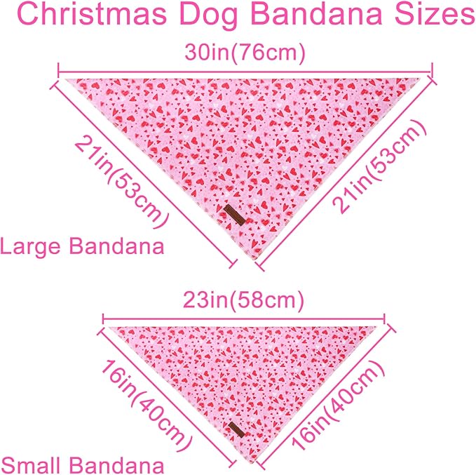 Valentine Dog Bandana - Image 3
