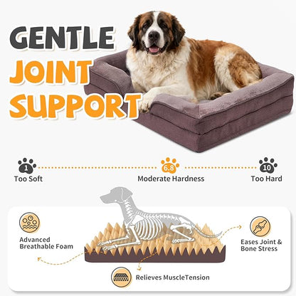 Makigued Orthopedic Dog Bed for Large Dogs Egg Crate Foam Pet Sofa - Image 2