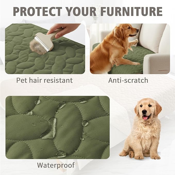 Ameritex Waterproof Pet Bed Cover Anti-Slip Dog Bed Blanket - Image 2