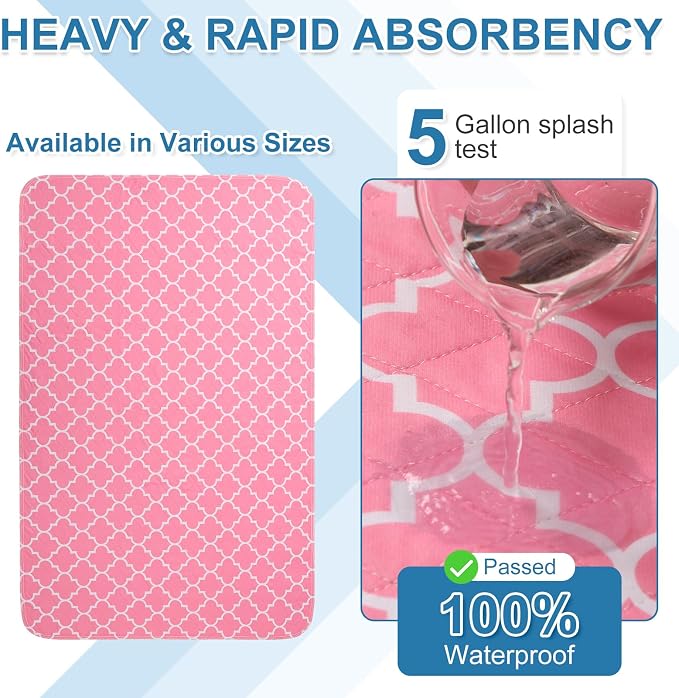 OUTCREATOR® Washable Bed Pads 34" x 56", Incontinence Mattress Protector - Image 2