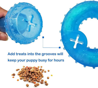 Puppy Chew Toys for Teething Puppies, Cooling Dog Toys Natural Teething Rubber - Image 5