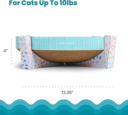 Catstages Scratch, Snuggle & Rest – 2‑in‑1 Indoor Cat Scratcher & Elevated Cat - Image 5
