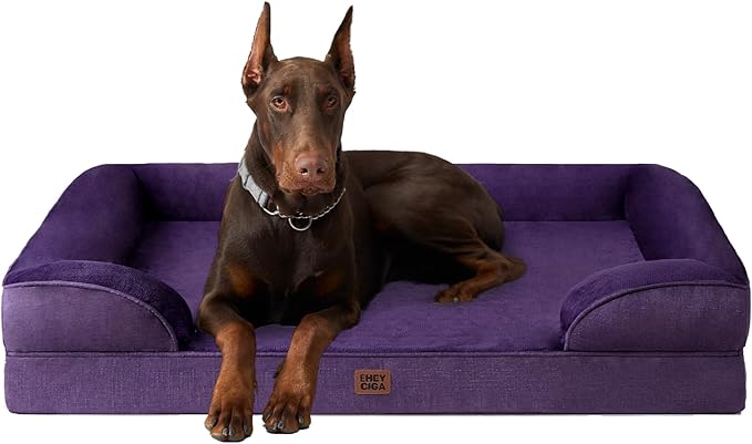 EHEYCIGA Orthopedic XL Dog Beds, Waterproof Memory Foam Dog Bed by EHEYCIGA