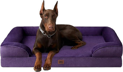 EHEYCIGA Orthopedic XL Dog Beds, Waterproof Memory Foam Dog Bed by EHEYCIGA