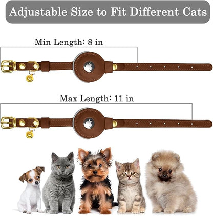 OOPSDOGGY Reflective Leather AirTag Cat Collar - Image 3