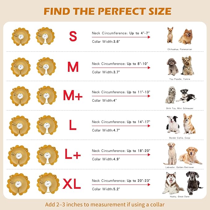 IEUUMLER Inflatable Recovery Dog Collar, Protective Donut Cone, Adjustable Soft - Image 2