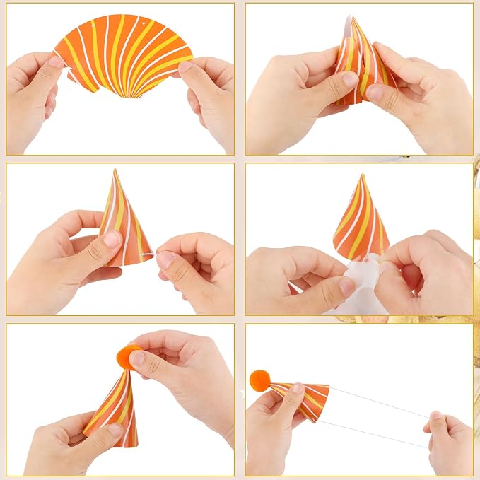 10 PCS Colorful Mini Party Hats - Image 9