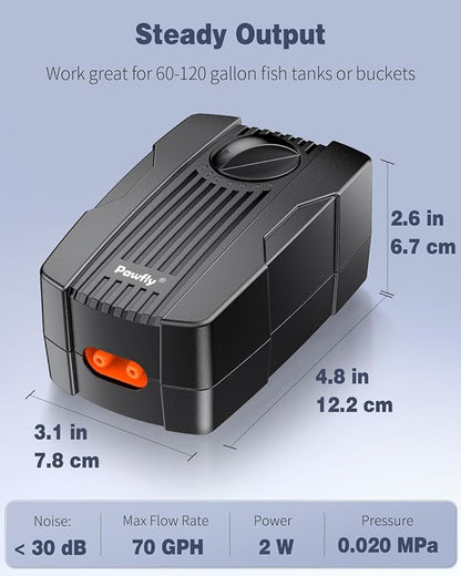 Pawfly Aquarium Air Pump Oxygen Pump - Image 7