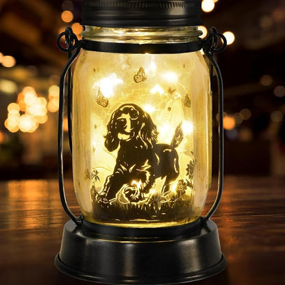 Cocker Spaniel Dog Gifts for Women/Men Cocker Spaniel Solar Lanterns Birthday - Image 9