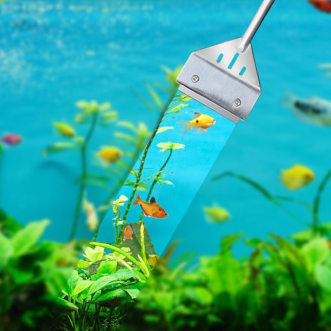 Kirecoo Algae Scraper for Glass Aquariums, 25.6" Fish Tank Cleaner, Stainless - Image 7