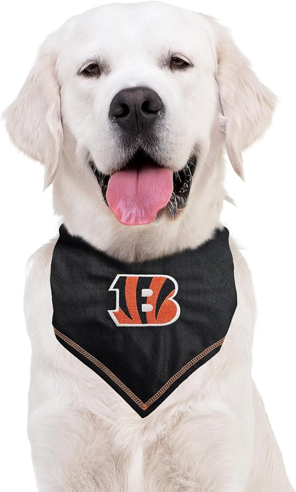 Pets First NFL Cincinnati Bengals TIE Bandana, Small/Medium. Dog Bandana Scarf - Image 4