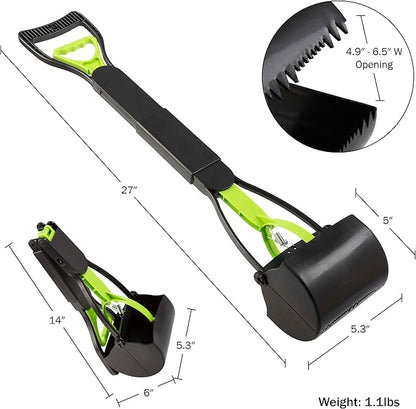 Pooper Scooper - Foldable Cat and Dog Poop Scoop - Enables One-Handed Use on - Image 7