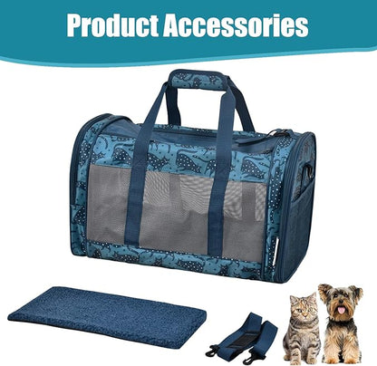 Soft-Sided Kennel Pet Carrier for Small Dogs, Airline Approved Cat Carriers Dog - Image 6