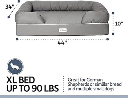 PetFusion Ultimate Dog Bed, Orthopedic Memory Foam, Medium Firmness Pillow - Image 3