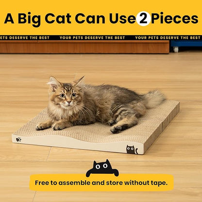 Cat Scratcher, Durable Scratch Pad, Corrugated Cardboard Scratching Board - Image 7