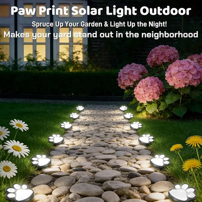 3pcs-Solar Paw Print Lights, Wireless of Cat Dog Animal Solar Lights Outdoor - Image 4