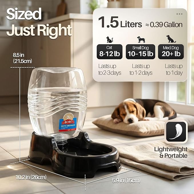 Flexzion Automatic Gravity Pet Waterer - Image 5