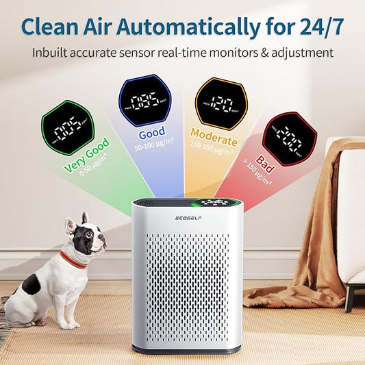 Air Purifier for Large Room, Cleans 2, 400 ft² in 30 Mins, 3-Stage True HEPA - Image 2