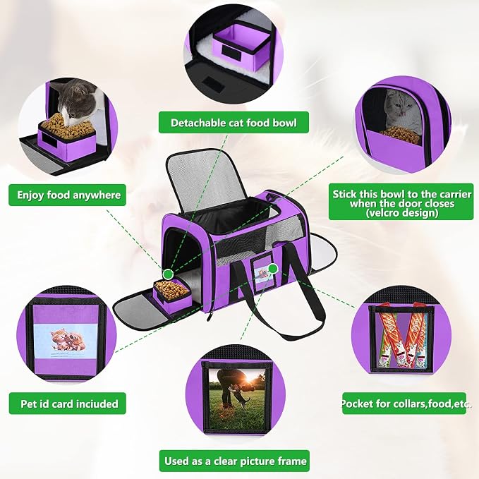 Large Cat Carrier Soft Sided Pet Carriers - Image 3