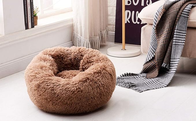 BODISEINT Modern Soft Plush Round Pet Bed - Image 5
