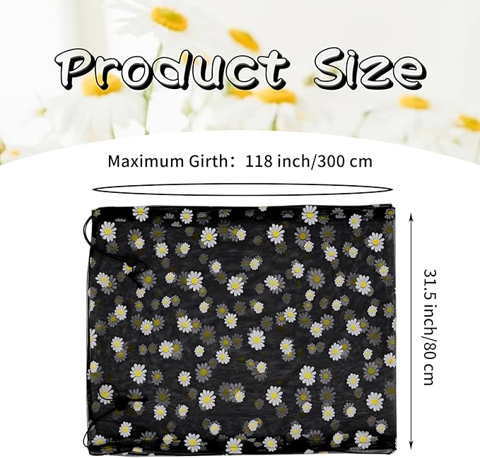 Daoeny Bird Cage Seed Catcher, Large Bird Cage Cover, Adjustable Soft Airy - Image 3