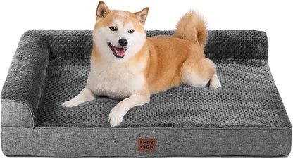 EHEYCIGA Memory Foam Dog Bed Large Size Dogs, Orthopedic Dog Bed Large by EHEYCIGA