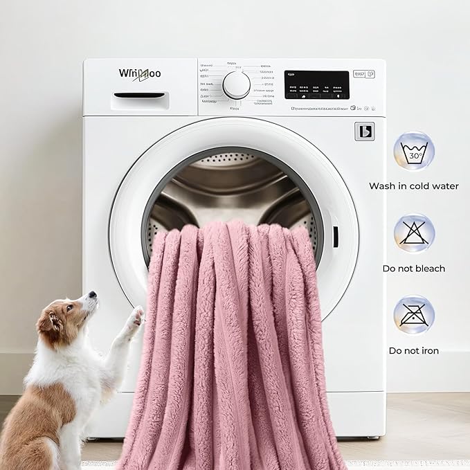 LINENLUX 1 Pack 3 Soft Dog Blanket Washable Warm Fleece Cat Blankets - Image 5