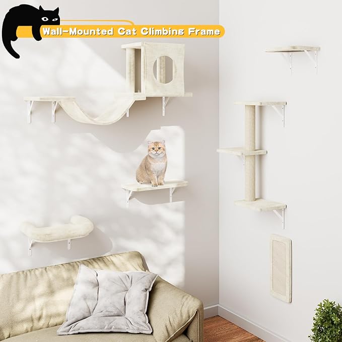 NUNU LAB Cat Wall Shelves, Indoor Cat Furniture - Image 3