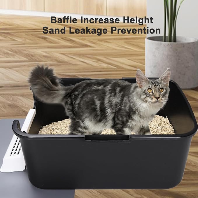 Sfozstra Cat Litter Box with Lid, Fully Enclosed Splash-Proof and Leak-Proof - Image 7