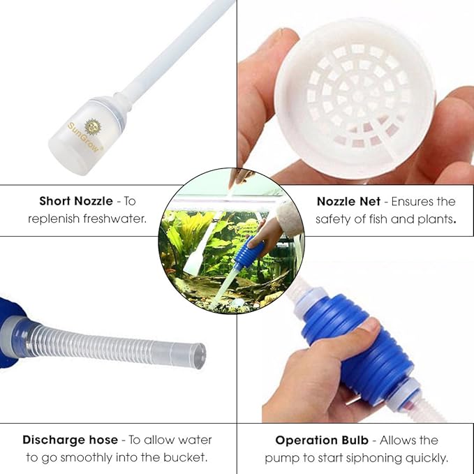 SunGrow Water Siphon Pump for Fish Tank - Image 4