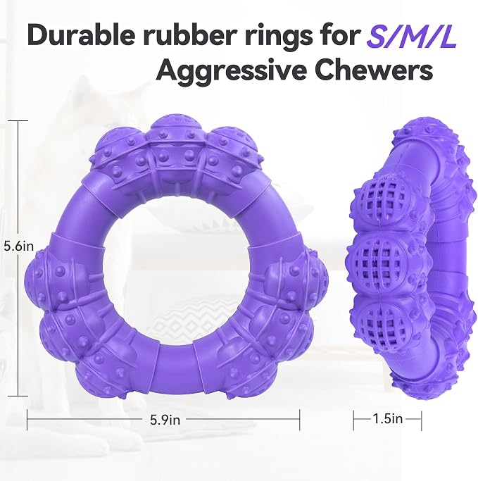 Indestructible Dog Chew Toys for Aggressive Chewers, Super Chewer Toys for - Image 2