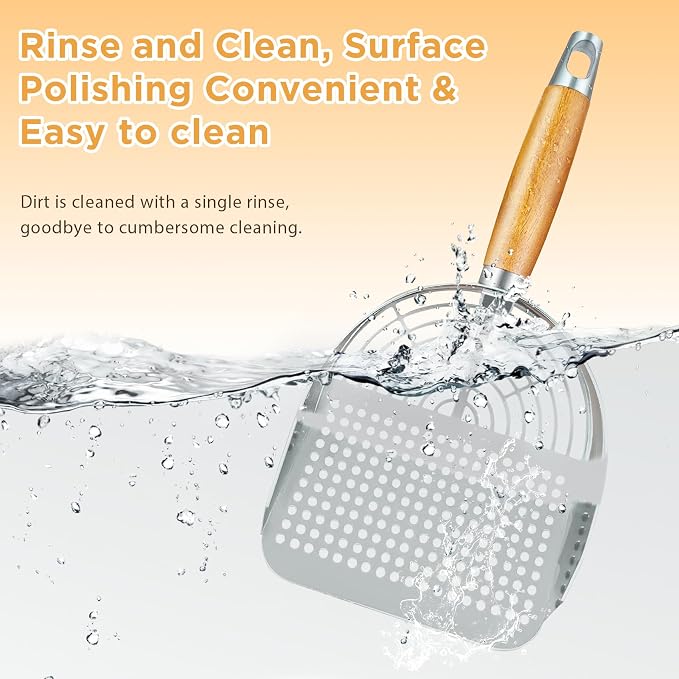 Stainless Steel Litter Scoop, Kitty Litter Scooper, Metal Cat Litter Scoop - Image 9