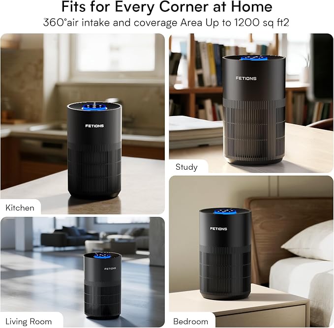 Air Purifiers for Bedroom with H14 True HEPA, Quiet Air Cleaner With Sleep Mode - Image 7