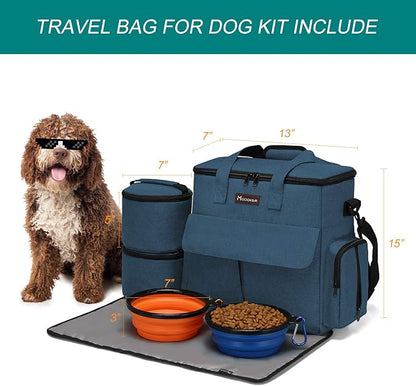 Modoker Dog Travel Bag, Weekend Pet Travel Set - Image 3