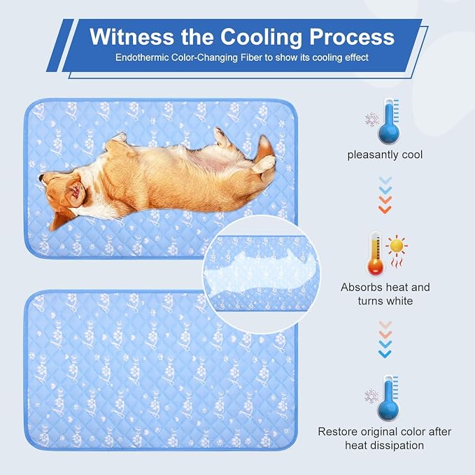 MH MYLUNE HOME Dog Cooling Mat 36x23 Inch - Image 2