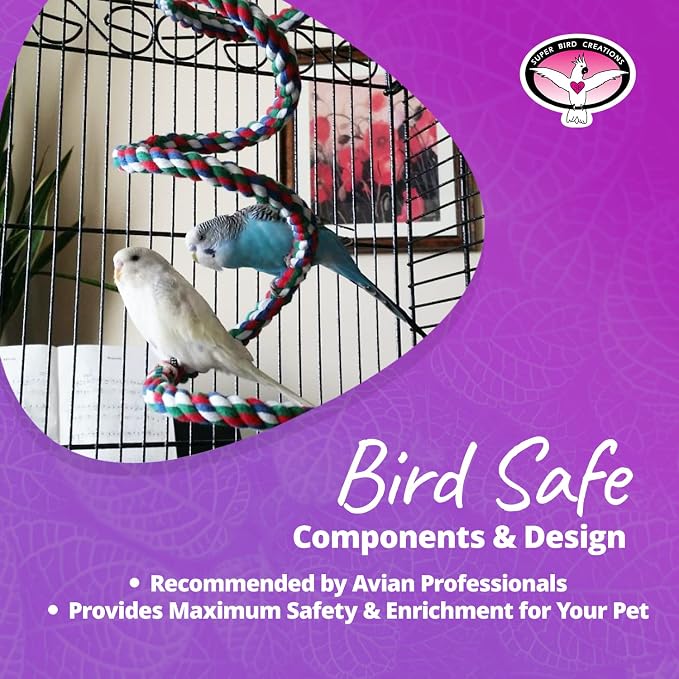 Super Bird Creations SB323 Small Bungee Bird Toy - Image 7