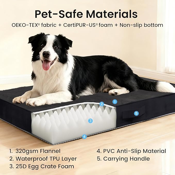 OhGeni Orthopedic Waterproof Dog Bed - Image 9