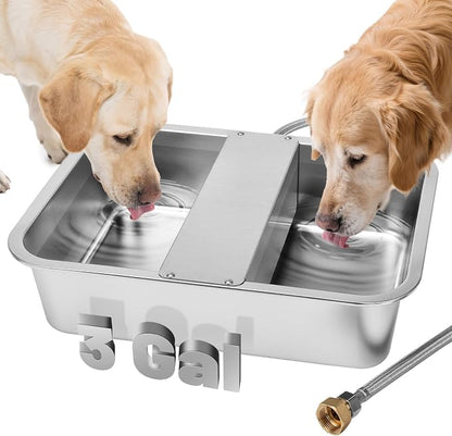 3 Gallon Automatic Dog Water Dispenser, Large Dog Water Bowl Dispenser by Lonepetu
