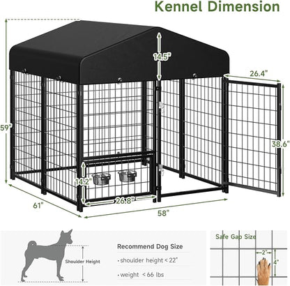 2PCS Dog Kennel Outdoor, Outside Dog Kennel - Image 5