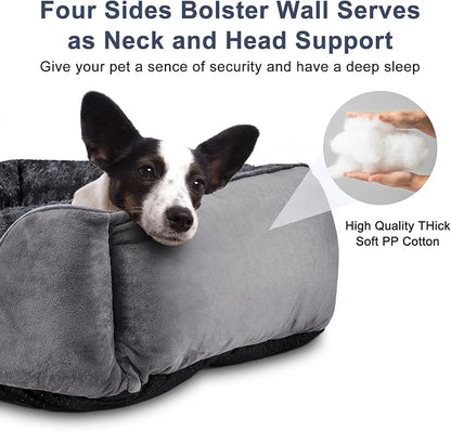JOEJOY Rectangle Dog Bed for Large Medium Small Dogs - Image 3