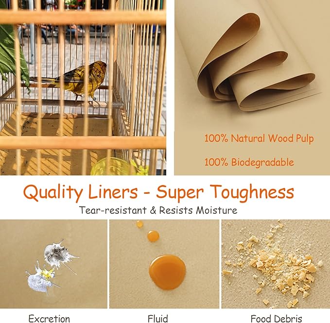 30PCS Bird Cage Liners - Image 3