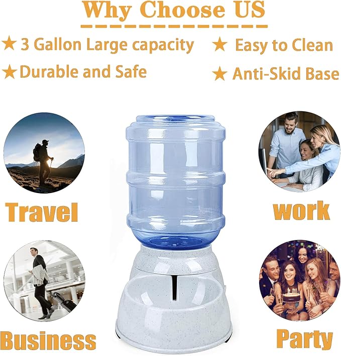 Automatic Dog Water Dispenser, 3 Gallon| 11L Gravity Automatic Pet Water - Image 6