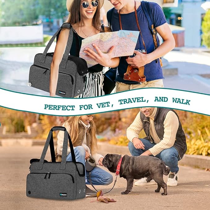 PetAmi Small Dog Purse Carrier, Soft-Sided Pet Carrier Bag - Image 7