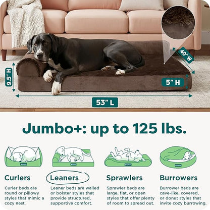 Furhaven Orthopedic Dog Bed for Large Dogs w/ Removable Bolsters & Washable - Image 3